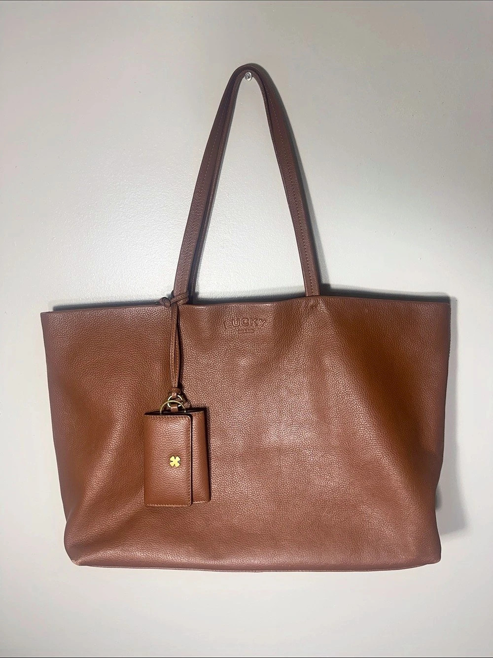 Lucky Brand Leather Tote in Brown